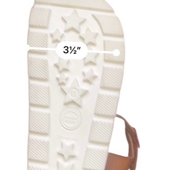 Wonder Nation casual brown gladiator sandals Girls 11 comfort soft light - Picture 7 of 16